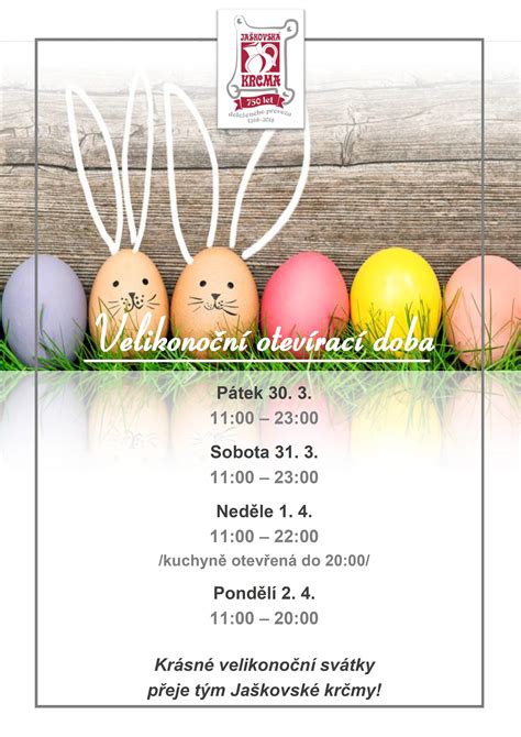 Momentálně došlo k rozvolnění.otevřeme co nejdříve a to od soboty 17.4.2021, ale je možné že v měsíci dubnu a květnu nebude otevírací doba ještě pravidelná. Velikonoce - otevírací doba » Jaškovská Krčma