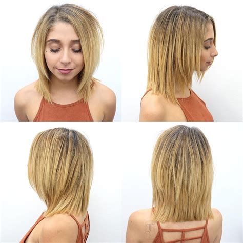 This Long Blonde Textured Bob With Face Framing Layers Is A Great Cut