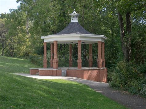 Brick Gazebo Stock Image Image Of Plays Green Park 60354469