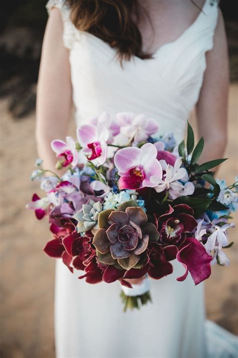 Eye Catching Orchid Wedding Bouquet Ideas