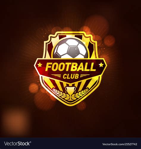 Football Club Logo Design Template Royalty Free Vector Image
