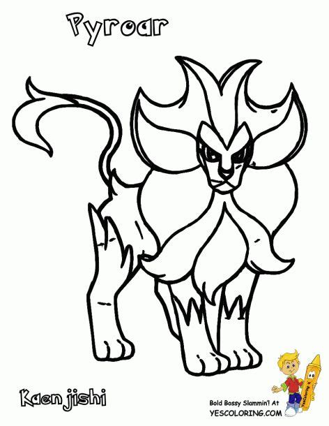 Pyroar Coloring Pages Pokemon Coloring Pages Pokemon Coloring