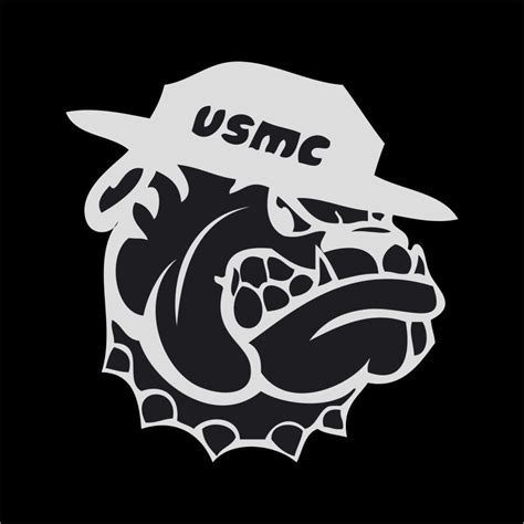 Details About Us Marines Usmc Bulldog Military Vinyl Decal Sticker