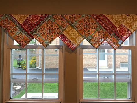 Simple Boho Window Covering Made With Cloth Dinner Napkins Window