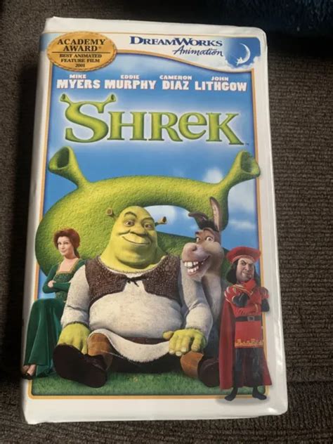 Shrek Vhs Eddie Murphy Mike Myers Pg Clamshell Case Fairy Tale 2001