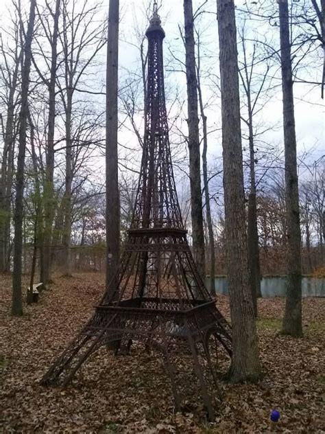 The Eiffel Tower Model In The Backyard Of A Westside Columbus Ohio