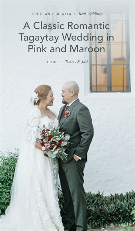 A Classic Romantic Tagaytay Wedding In Pink And Maroon Tagaytay