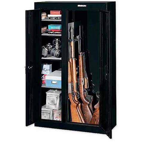 Lower gun cabinet base feature dual locking doors and a solid wood adjustable shelf for ammunition storage. Pin on Stack-On Gun Safes - Stack-On Gun Cabinets