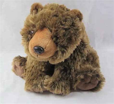 Wild Republic Sitting Grizzly Bear Plush Brown Soft 12 Stuffed Animal