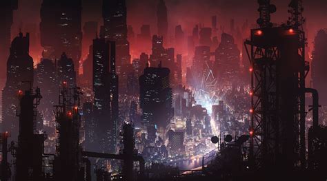 Cyberpunk City By Tarmo Juholaa Quick Cyberpunk City Test Sci Fi