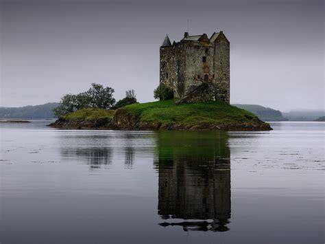 In Search Of The Holy Grail Castle Stalker Is A Picturesque Castle