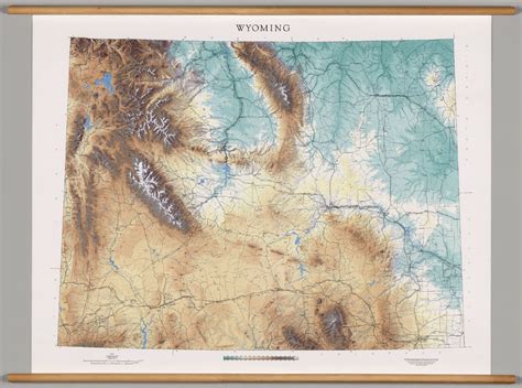 Wyoming Physical David Rumsey Historical Map Collection