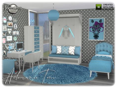 The Sims Resource Adoranie Teen Bedroom