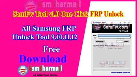 SamFw Tool V One Click FRP Unlock Tool Free Download