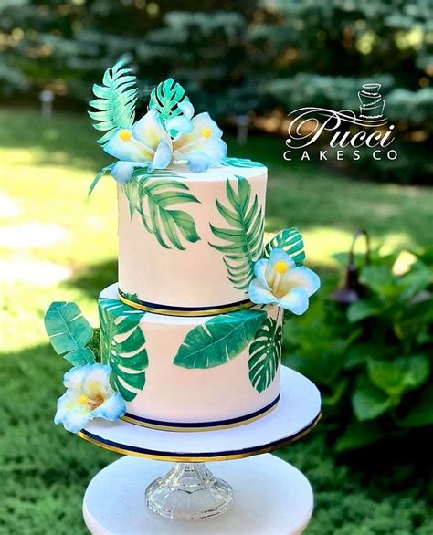 Tropical Baby Shower Cake Decorated Cake By Pucci Cakes Cakesdecor