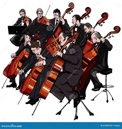 Classical Orchestra Cartoon Vector 41049163