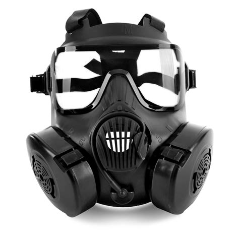 Airsoft Protection Paintball Dual Fans M50 Gas Mask Style Full Face