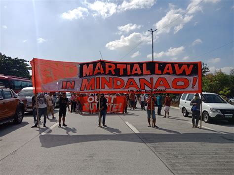 Mindanao Residents Protest Against Martial Law Extension The Manila Times