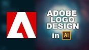 Adobe logo design in Illustrator for beginners - YouTube