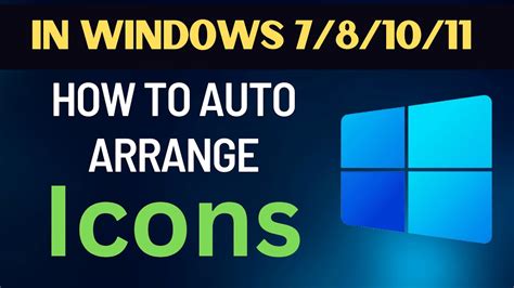 How To Auto Arrange Icons On Windows 11 Desktop Youtube
