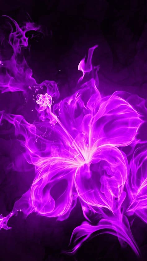Iphone Purple Flower Wallpaper Hd Rehare
