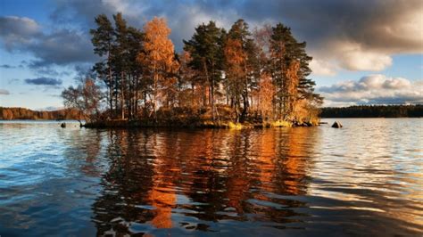 Lake Autumn Lake Reflection Fall Trees Lakes And Mountains Autumn