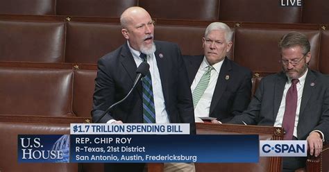 Representative Chip Roy Calls Congressional Appropriations Process A