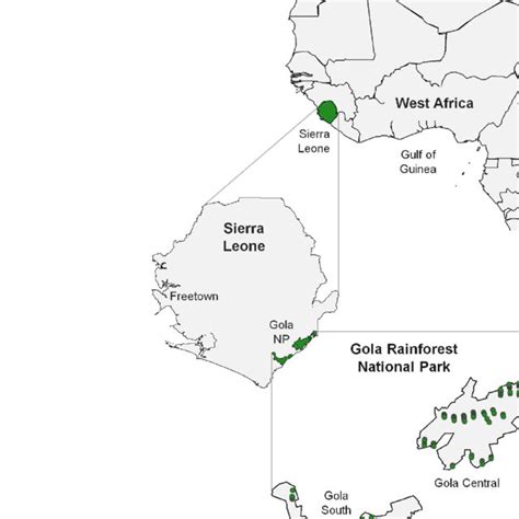 Location Of Sierra Leone And The Gola Rainforest National Park The