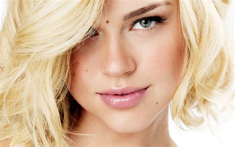 Wallpaper Face Women Model Blonde Long Hair Adrianne Palicki Mouth Nose Skin Head