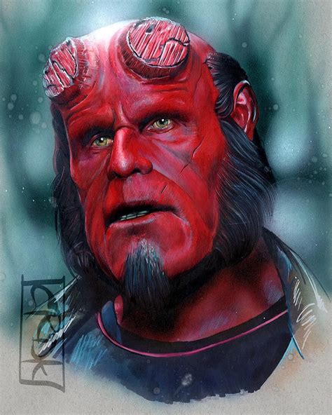 Hellboy Drawing By Craig Deakes Hellboy Drawing Hellboy Portrait