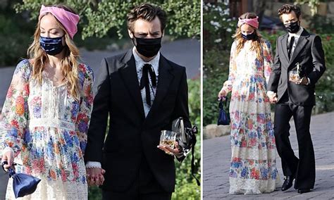 Harry Styles 26 And Olivia Wilde 36 Confirm Their Romance As They Hold Hands At Agents Wedding