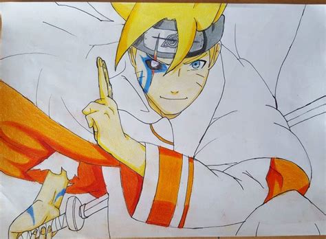 🔵adult Boruto Colored Drawing🔵 Naruto Amino