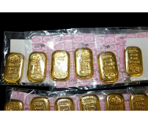Bullion 24 Pamp Suisse 100 Gram Gold Bars 9999 Fine Gold Serial