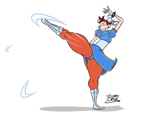 [animated] thick thighs give the best kicks by ikarokruz on newgrounds