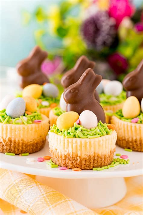 mini easter cheesecakes with cadbury eggs sugar and soul