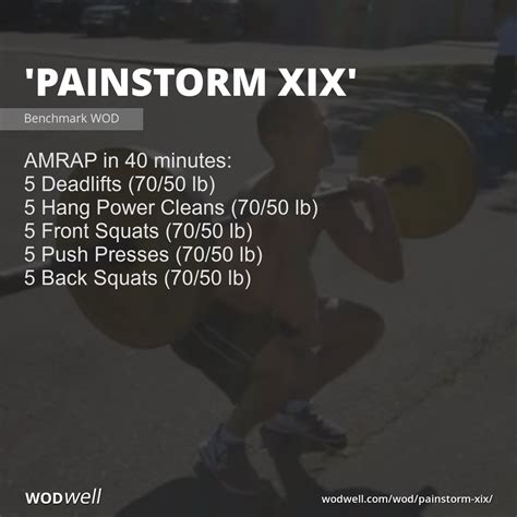 Painstorm Xix Workout Functional Fitness Wod Wodwell Crossfit