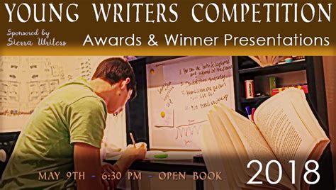 Sierra Writers Winning Young Writers Presentation May 9th