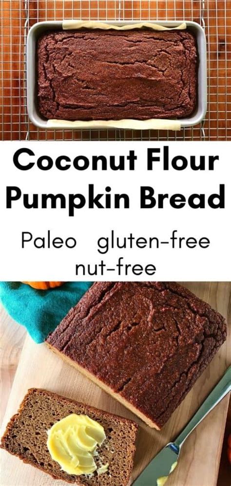 Beat pumpkin, eggs, and butter together in a separate. Coconut Flour Pumpkin Bread (Paleo, gluten-free, nut-free ...