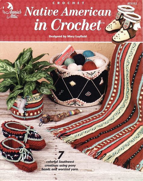 Native American In Crochet Patterns Annies Attic Afghan Southwest