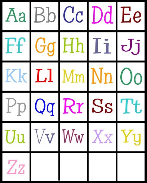 Alphabet Printable For Preschool Activity Shelter Alphabet Printables