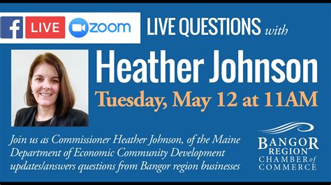 Live Questions With Commissioner Heather Johnson Youtube