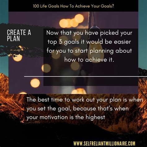 100 Life Goalslooking To Discover Your Aim In Life Goal Setting Is A