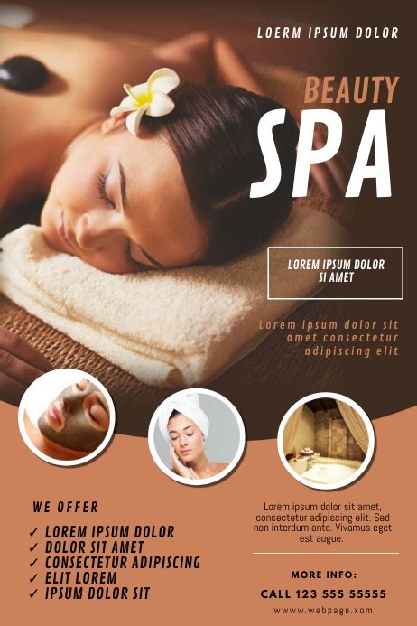 Beauty Spa Massage Flyer Template Postermywall