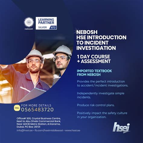 Nebosh Hse Introduction To Incident Investigation 1 Day Course