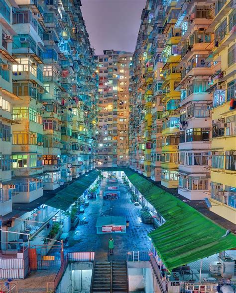 A Wide Shot Of The Famous Monster Building In Quarry Bay Hong Kong