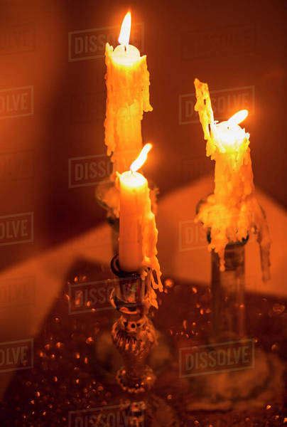 Melting Candles Stock Photo Dissolve