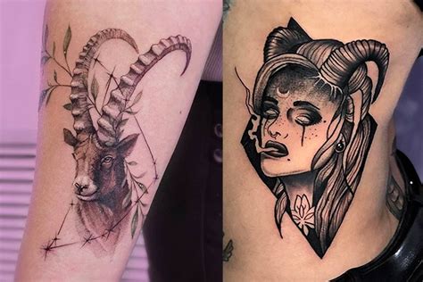 16 Capricorn Tattoos Youll Be Determined To Get Next Lets Eat Cake