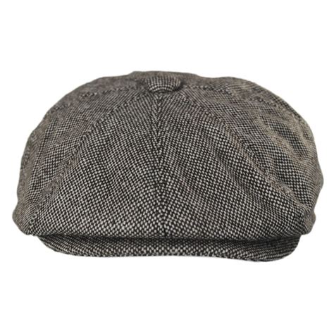 Jaxon Hats Marl Tweed Wool Blend Newsboy Cap Newsboy Caps