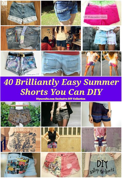 40 Brilliantly Easy Summer Shorts You Can Diy Diy And Crafts