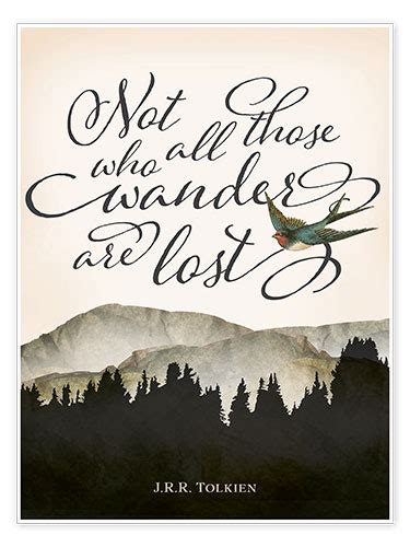 Not All Those Who Wander Are Lost Tolkien Print By Amelia Gier